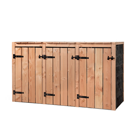 Container Ombouw Hout Volente 3 Containers - Kliko Ombouw - Drie Dubbel Fleur