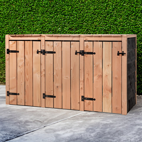 Container Ombouw Hout Volente 3 Containers - Kliko Ombouw - Drie Dubbel Fleur