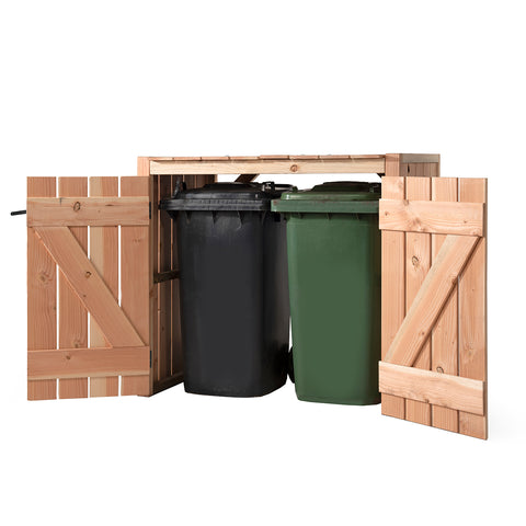 Container Ombouw Hout Volente 2 Containers - Kliko Ombouw - Dubbel Demi