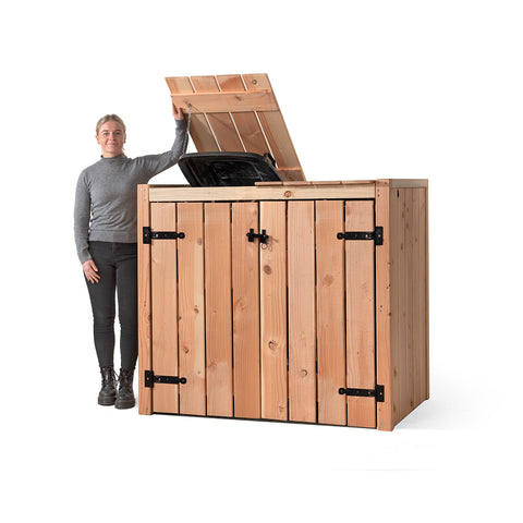 Container Ombouw Hout Volente 2 Containers - Kliko Ombouw - Dubbel Demi