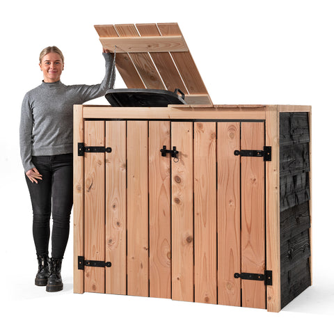 Container Ombouw Hout  Volente 2 Containers - Kliko Ombouw - Dubbel Yente