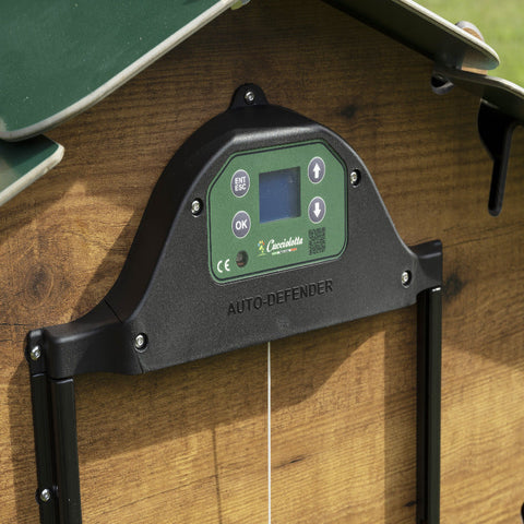 Automatische deuropener voor kippenhok met zonnepaneel, duurzaam kunststof ontwerp voor cucciolotta kippen hokken 