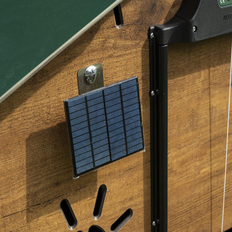 Compact zonnepaneel voor automatische deuropener cucciolotta kippenhok