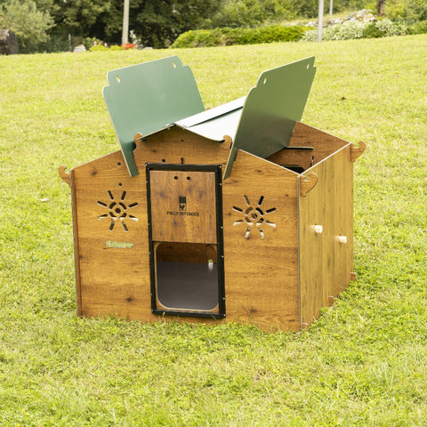 Cucciolotta kippenhok chalet L dak opengeklapt