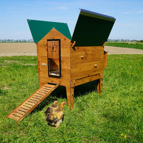kippenhok zijkant voorkant cucciolotta classic xl hoog 