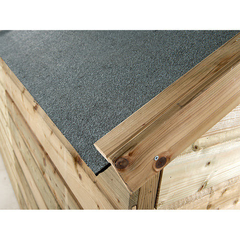 Hooiberg_konijnenhok_konijnenvilla_groot_geimpregneerd_hout_zweeds_rabat_nachthok_ren_buitenren_duurzaam_onderhoudsvrij_Glorenza_marterproof_gaas_vlaamse_reus_achtergrond_tuin_waterbestendig_regen_dakleer_hooiopslag_hooi_Sterre