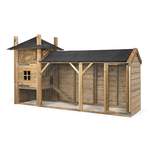 Hooiberg_konijnenhok_konijnenvilla_groot_geimpregneerd_hout_zweeds_rabat_nachthok_ren_buitenren_duurzaam_onderhoudsvrij_Glorenza_marterproof_gaas_vlaamse_reus_Sterre