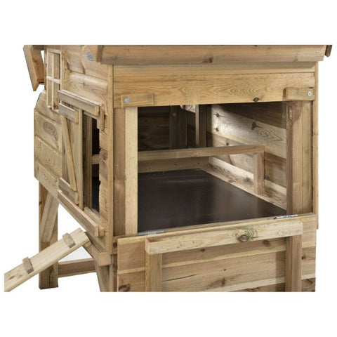 Kippenhok Jasper Voldux binnenkant