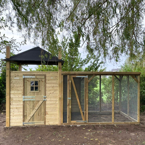 Kippenhok Hooiberg Bouwpakket Julia XL - 507x215x300cm