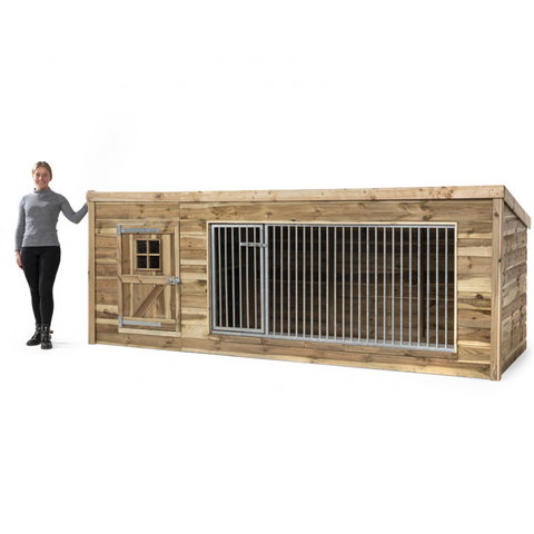 Hondenkennel Luna XL met Nachthok Voldux - 342x130x132cm