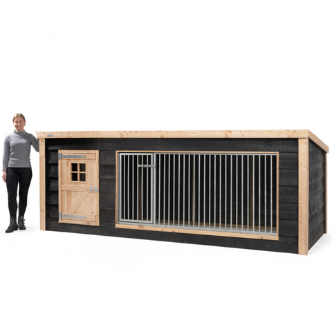 Hondenkennel Reno XL met Nachthok Voldux - 342x130x132cm