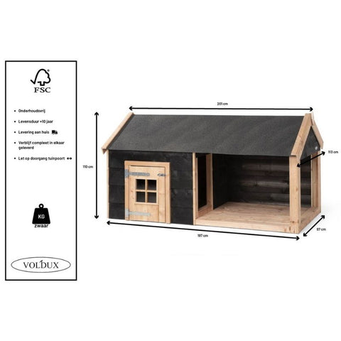 Hondenhok Sven Voldux - 201x113x110cm