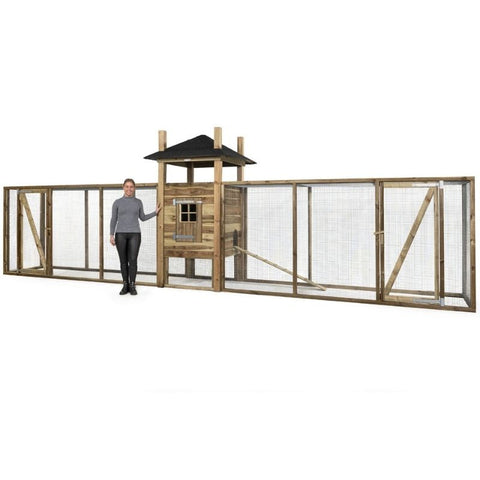 Konijnenhok Hooiberg Fien XXL Voldux -  697x125x225cm