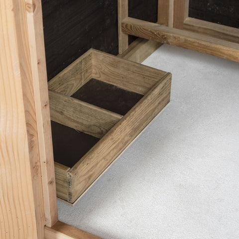 Kippenhok Hooiberg Bouwpakket Loes Voldux - 175x175x225cm