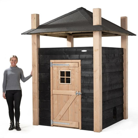 Konijnenhok Hooiberg Bouwpakket Niek Voldux - 175x175x225cm