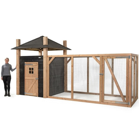Konijnenhok Hooiberg Bouwpakket Niek XL Voldux - 462x175x225cm