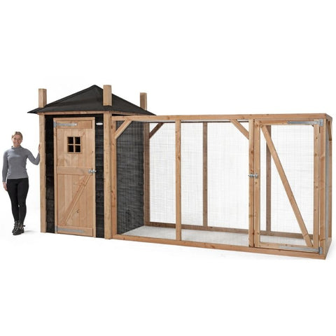 Kippenhok Hooiberg Bouwpakket Mees XL Voldux - 437x150x235cm