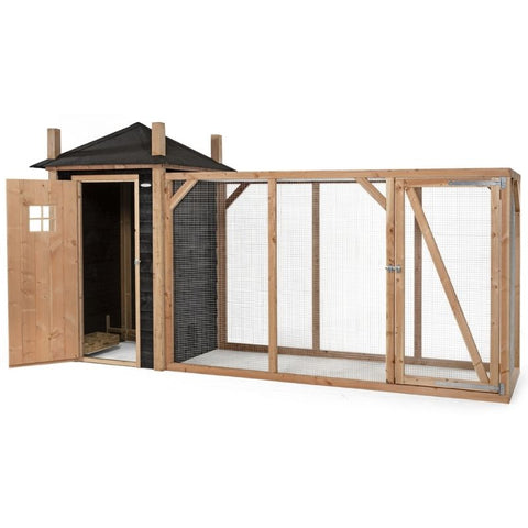 Kippenhok Hooiberg Bouwpakket Mees XL Voldux - 437x150x235cm