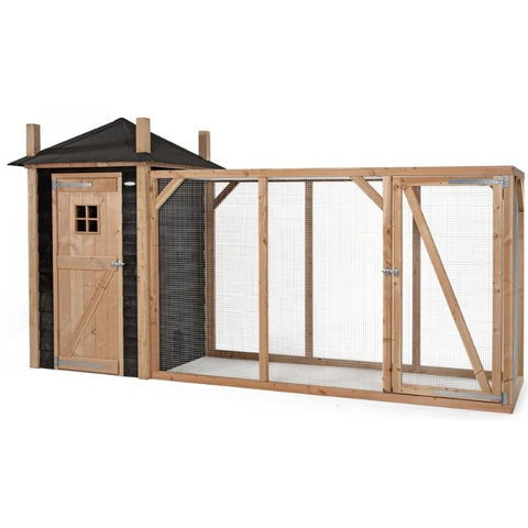 Kippenhok Hooiberg Bouwpakket Mees XL Voldux - 437x150x235cm