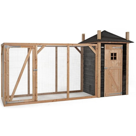 Kippenhok Hooiberg Bouwpakket Mees XL Voldux - 437x150x235cm