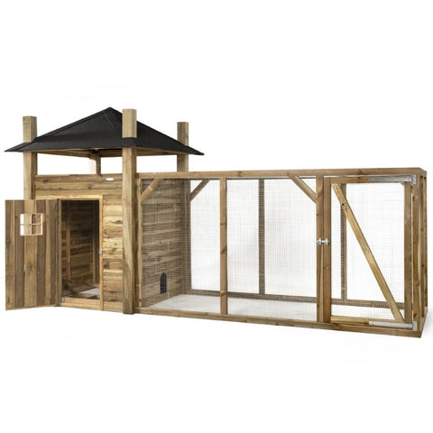 Kippenhok Hooiberg Bouwpakket Julia XL - 507x215x300cm