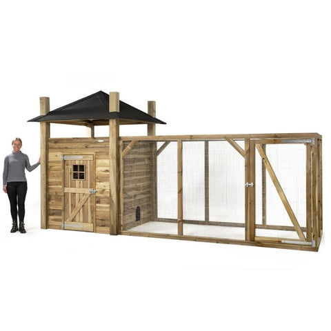 Kippenhok Hooiberg Bouwpakket Julia XL - 507x215x300cm