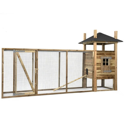 Konijnenhok Hooiberg Floor XL Voldux nachthok rechts