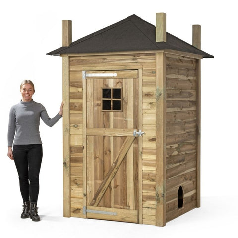 Kippenhok Hooiberg Bouwpakket Eline Voldux - 150x150x235cm