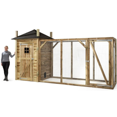 Kippenhok Hooiberg Bouwpakket Eline XL Voldux - 437x150x235cm
