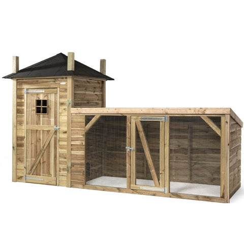 Kippenhok Hooiberg Bouwpakket Lotte Voldux - 392x150x235cm