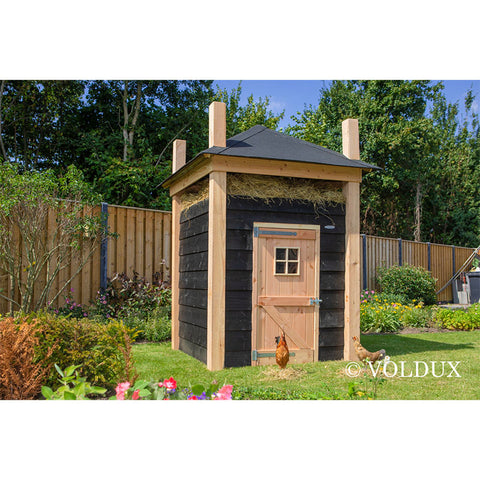 Konijnenhok Hooiberg Bouwpakket Niek Voldux - 175x175x225cm