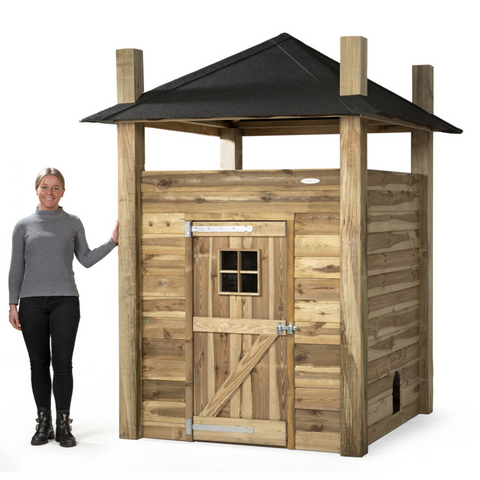 Konijnenhok Hooiberg Bouwpakket Loes Voldux - 175x175x225cm