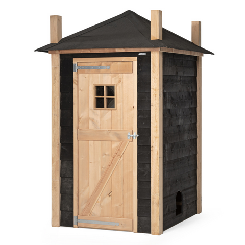 Konijnenhok Hooiberg Bouwpakket Mees Voldux - 150x150x235cm