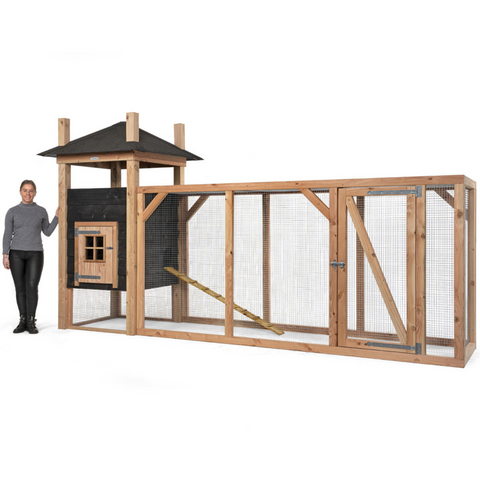 Konijnenhok Hooiberg Tom XL Voldux - 411x125x225cm