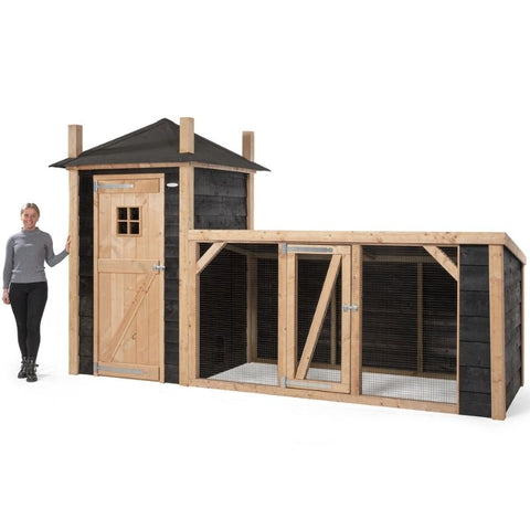 Konijnenhok Hooiberg Bouwpakket Gijs Voldux  - 392x150x235 cm