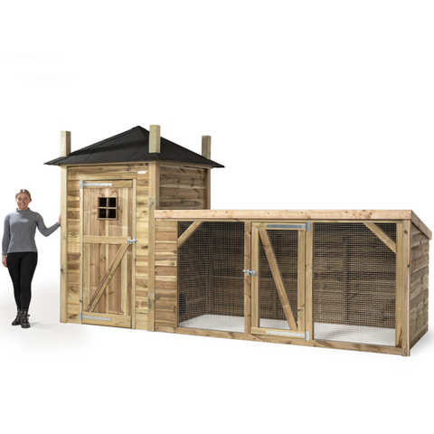 konijnenhok hooiberg Lotte met vrouw