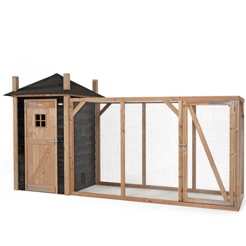 Konijnenhok Hooiberg Bouwpakket Mees XL Voldux - 437x150x235cm