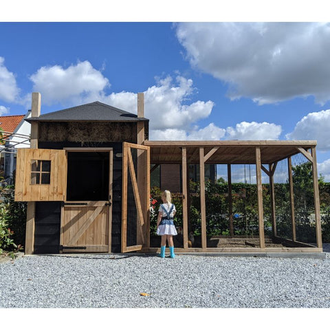 Kippenhok Hooiberg Bouwpakket Vera DELUXE - 507x215x300cm