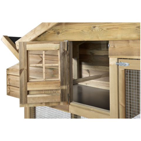 Konijnenhok Romy raam