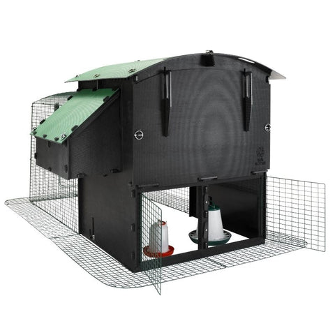 Kunststof Kippenhok Nestera Large met 3 meter ren - 160x300x117cm
