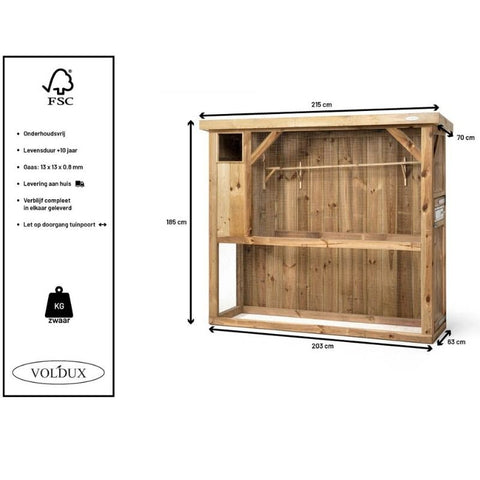 Volière R1 Voldux - 215x70x185cm