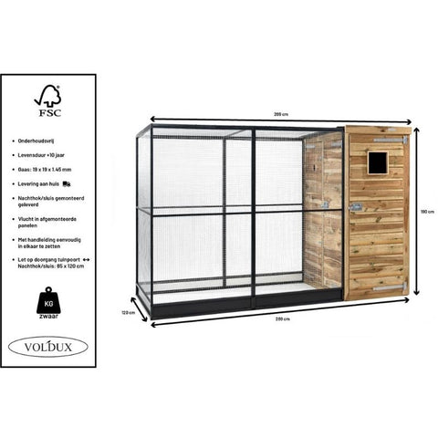 Volière Thomas Voldux- 289x120x190cm