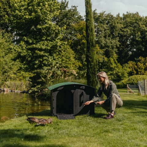 Kunststof Konijnenhok / Eendenhok Large Nestera - 114x100x78cm