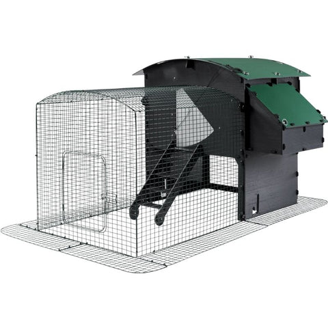 Kunststof kippenhok Large met 2 meter ren Nestera - 160x200x117cm