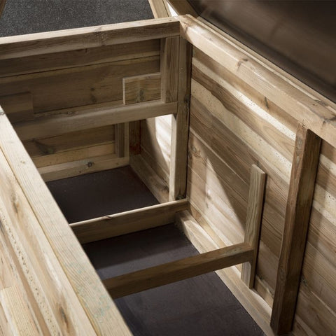Voldux Kippenhok Fenne binnenkant