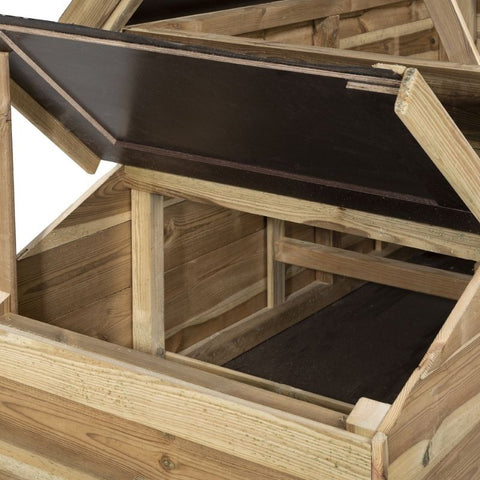 Voldux Kippenhok Fenne opengemaakt