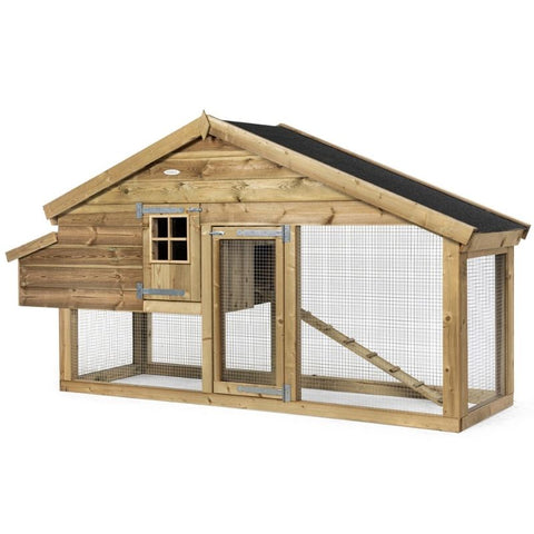 Voorkant kippenhok Romy