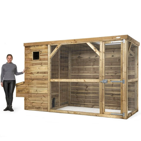 Voldux Kippenhok Toon met vrouw