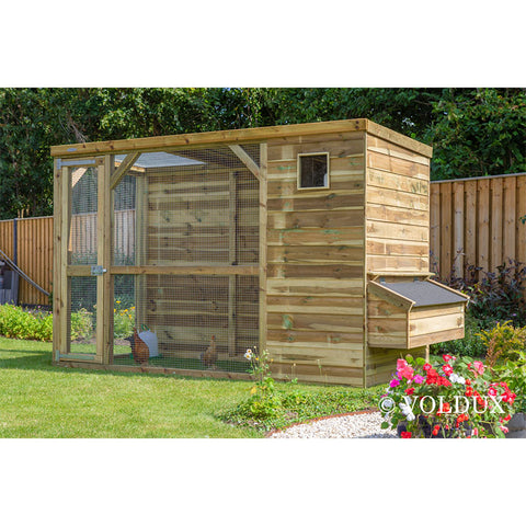 Houten Kippenhok Toon Voldux 