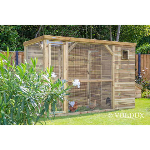 Houten Kippenhok Toon Voldux 